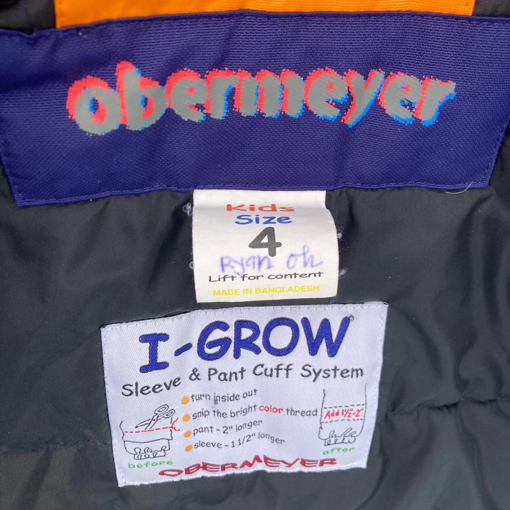 OBERMEYER - Little Kids Waterproof Winter Ski Snow Jacket - 4T